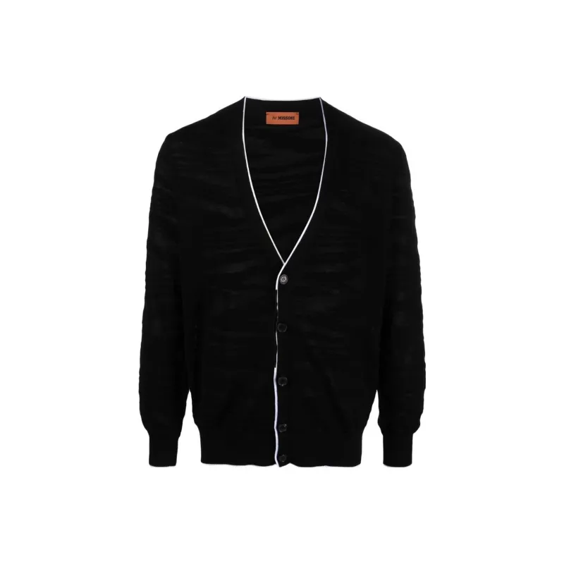MISSONI Devoré effect Wool Blend Cardigan-0