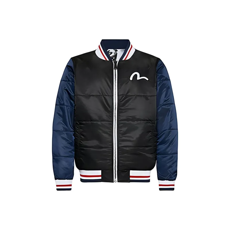 EVISU Loose Fit Moderate Reversible Jacket Men's Multicolor-4