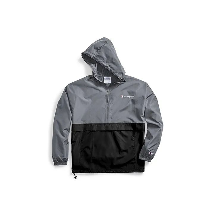 Champion Jackets Coats US Version Unisex Black & Gray Patchwork-0