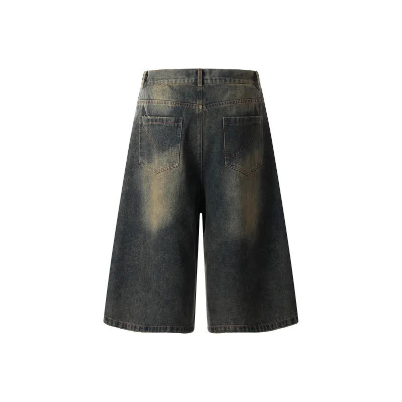 VERAF CA Denim Shorts Unisex Vintage Blue-1