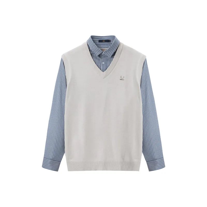 HLA Knitwear Men Beige Apricot 36-0