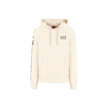 EMPORIO ARMANI EA7 Sweatshirt Extra Large Fit Men's Ecru