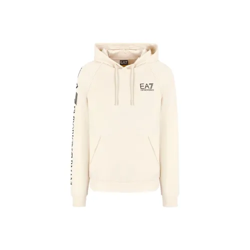 EMPORIO ARMANI EA7 Sweatshirt Extra Large Fit Men's Ecru