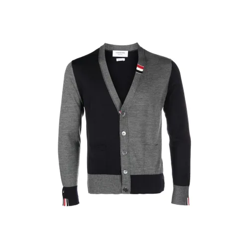 THOM BROWNE Panelled Button Up Cardigan