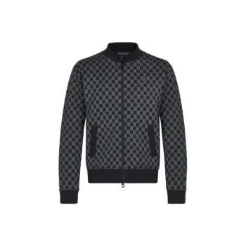 LOUIS VUITTON Damier Jacquard Zip Through Bomber