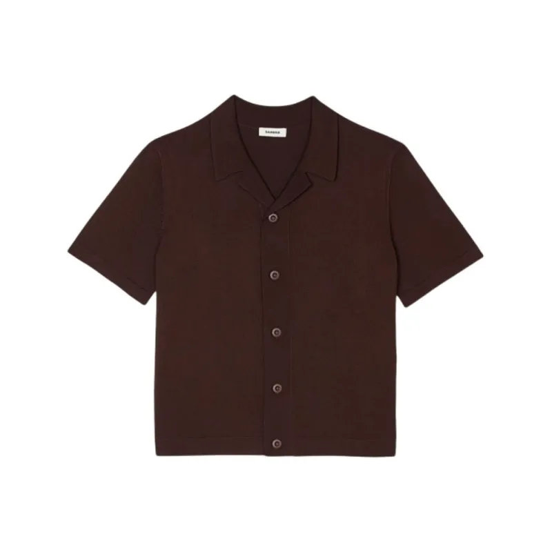 Sandro Shirts Men Black Brown-0