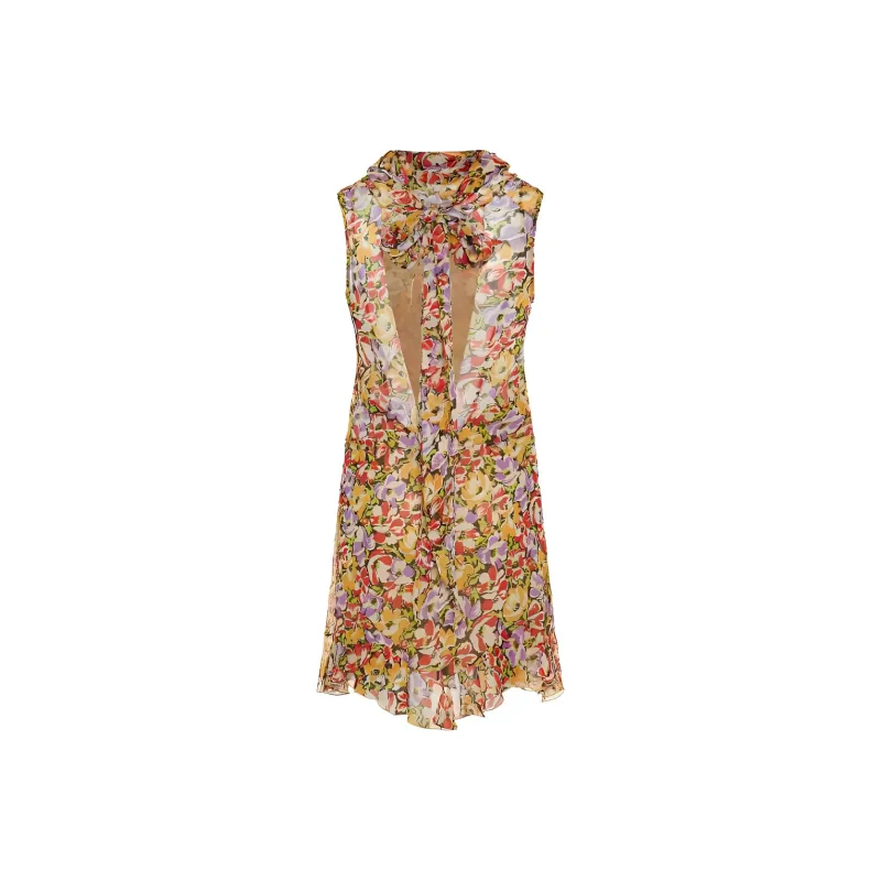 Stella McCartney Ultra Floral print Ruffled Minidress-1