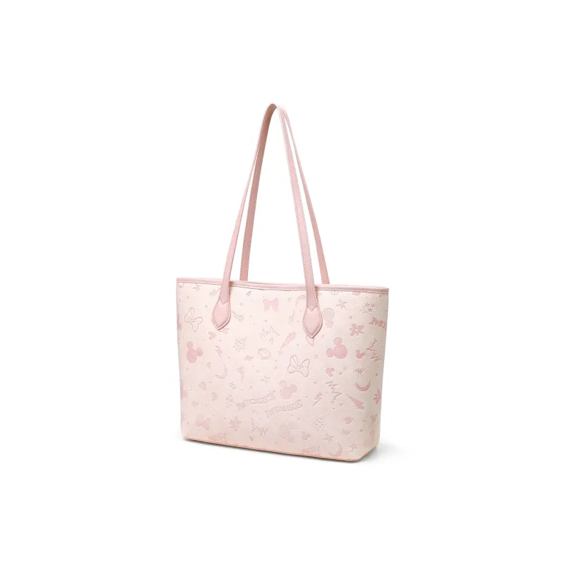 MESUCA Disney, Collaboration Disney Collection PU Shoulder Bag Tote Regular Women's Ecru/Pink-9