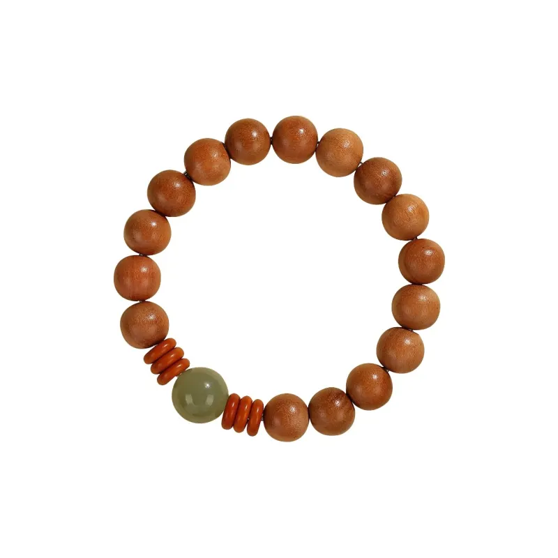 ZUIWENGLANGYASHANWENCHUANG Peachwood Bracelets Unisex-4