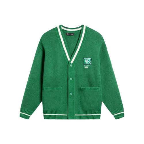 LiNing Sports Life Collection Knitwear Men's Turquoise Scallion Green