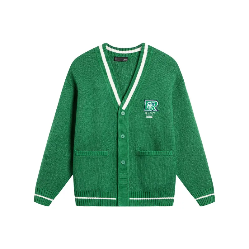 LiNing Sports Life Collection Knitwear Men's Turquoise Scallion Green-0