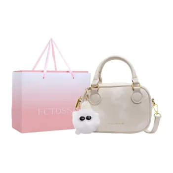 FCTOSSR Handbag PU Women's White/Silver/Pink/Black/Coffee