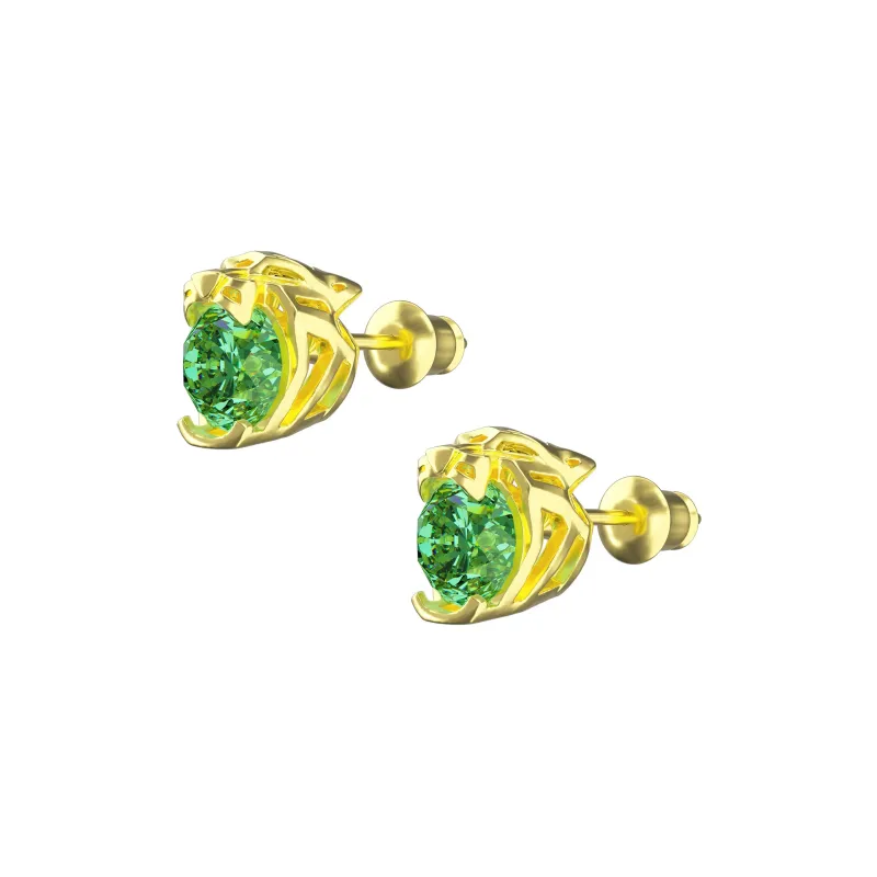 ICEGANG S925 Silver Stud Earrings Unisex-5