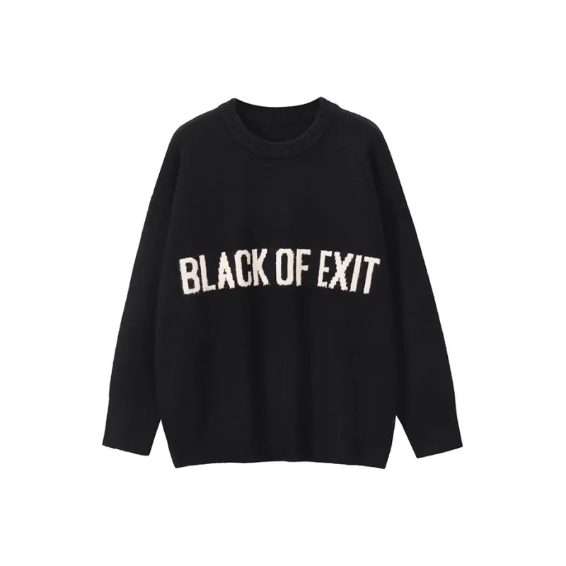 BLACK OF EXIT Sweaters Unisex-0