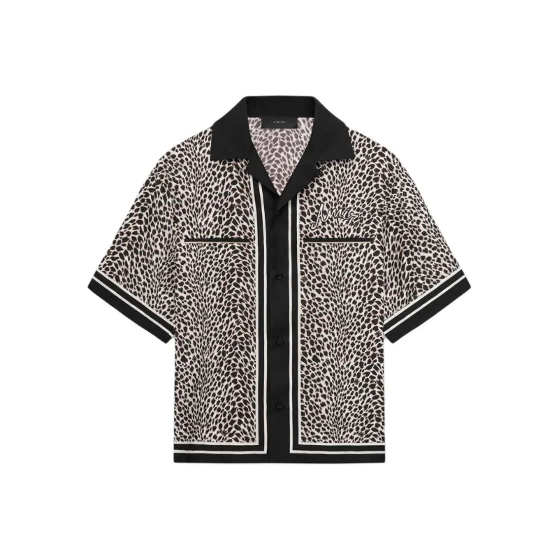 AMIRI Ma Leopard Printed Bowing Shirt-0