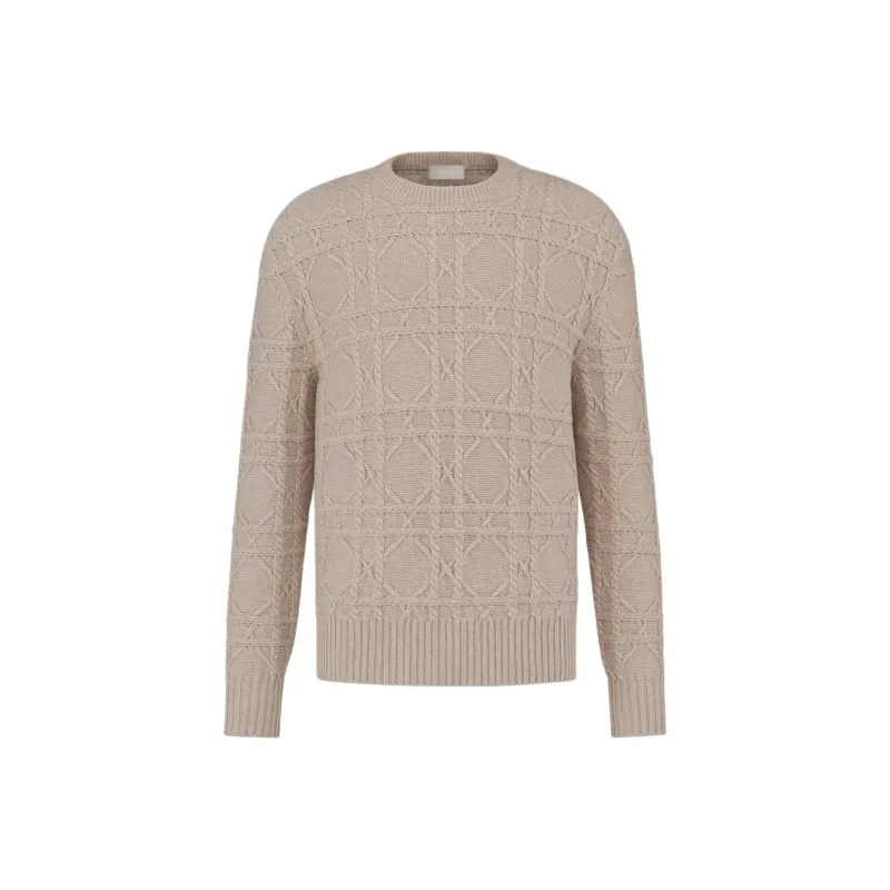 DIOR Icon FW24 Cashmere Sweater Men's Beige-0