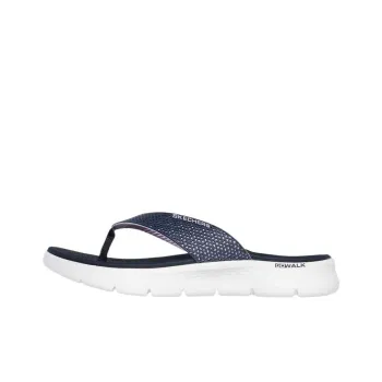 Skechers Go Walk Fle Quiet, Odor Resistant, Abrasion Resistant Flip Flops Women's Marine Blue