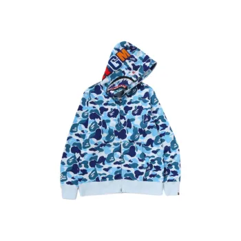 A BATHING APE Abc Camo Crystal Stone Shark Full Zip Hoodie