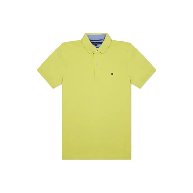 Tommy Hilfiger Polo Shirt Men's Yellow-0