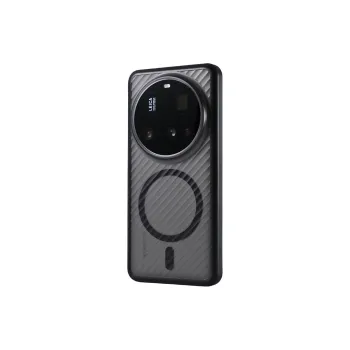 DEPA PC Material Semi Transparent Wave Twill Magnetic Phone Cases Compatibility With Xiaomi 13 15 Collection Minimalist