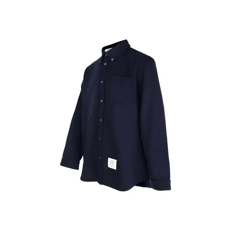 THOM BROWNE Long sleeve Wool Shirt-2
