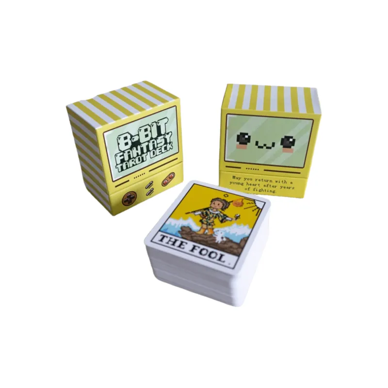 ZOCO Wonder Eight Simple Tarot Cards Pixel Style Waite Series Board Games-1