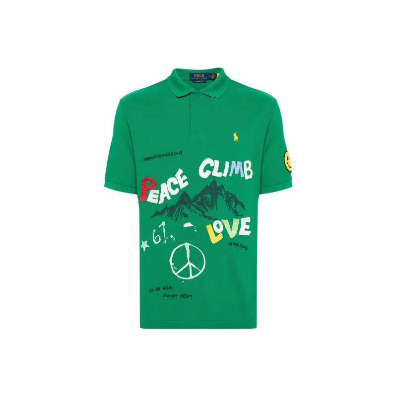 Polo Ralph Lauren Peace Climb Love Polo Shirt-0