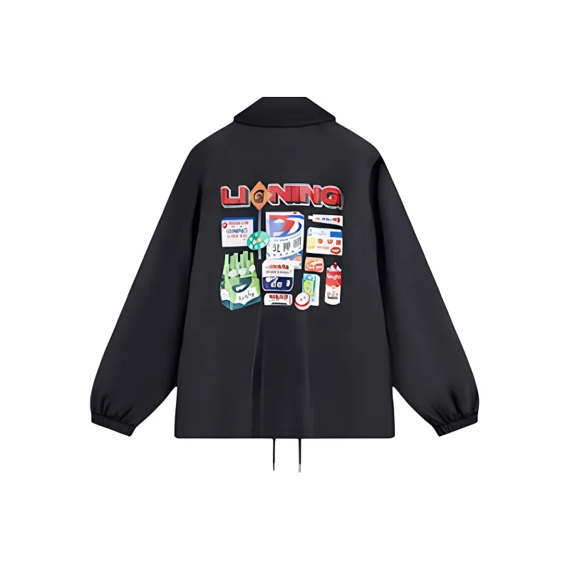 LINING Jackets Men Black Fleece Lined-1