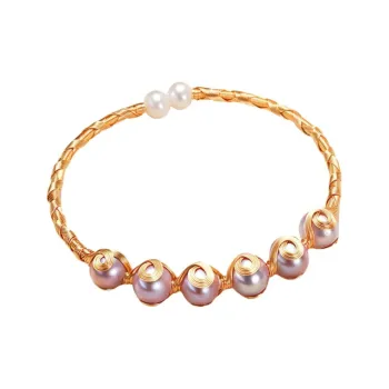 Andaozi Pearl Bangles Women's