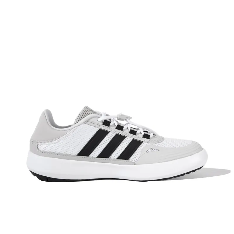 Adidas ROAMBOAT Cushioning Slip Resistant Low Top Running Shoes Unisex White Black-1
