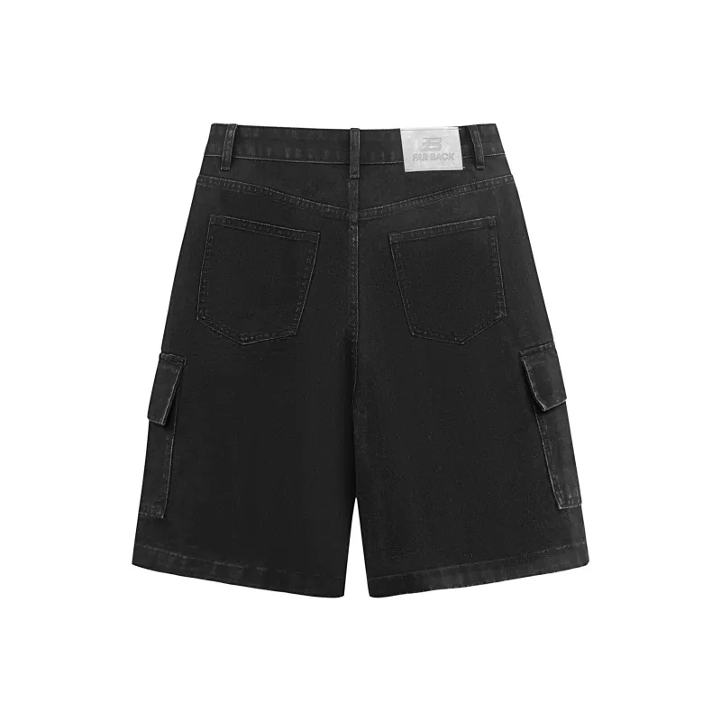 FAR BACK Denim Shorts Unisex-6