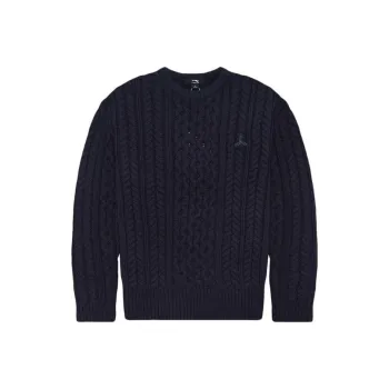 LI NING 1990 Classic Collection Knitwear Men's Deep Enigmatic Blue