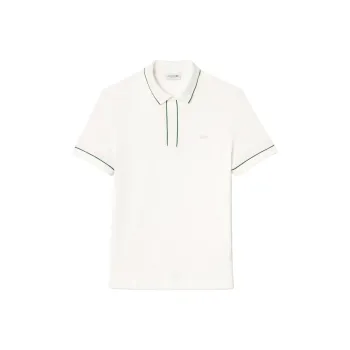 LACOSTE Logo embroidered Contrast trim Polo Shirt