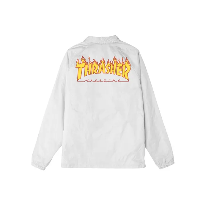 Thrasher Loose Fit Jacket Japan Version Unisex White-0