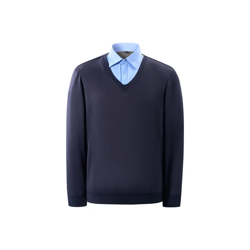 Shu Family Sweater Unisex Navy Blue-0