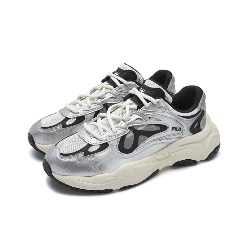 FILA MARS 4 Tom Sachs X NikeCraft General Purpose Anti Slip Wear Resistant Low Top Chunky Sneakers Men's Silver White-2
