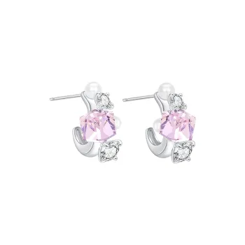 Lady Go 925 Sterling Silver Needle Earrings Women's