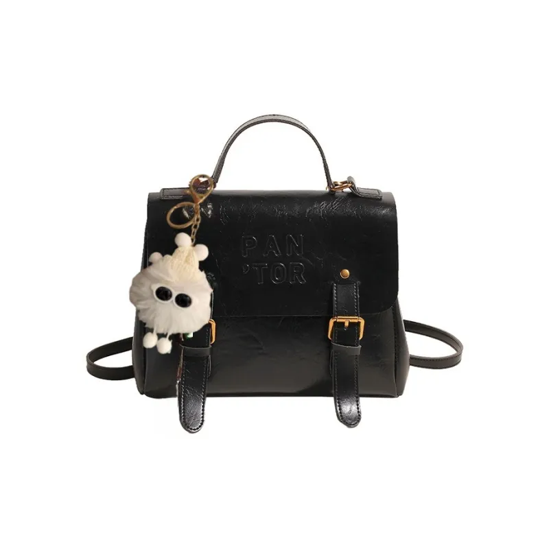 Yalu PU Backpack Regular Women's White/Black/Coffee/Brown-7