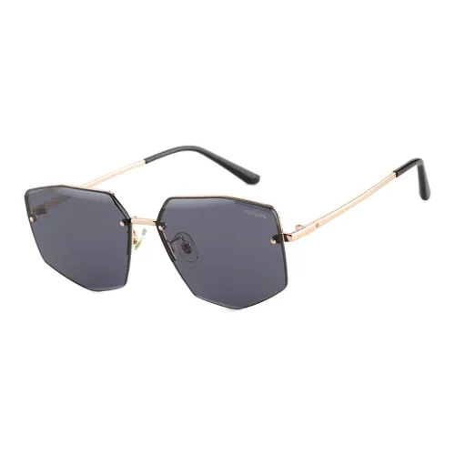 TF Acetate Irregular Shape Sunglasses Womens Black