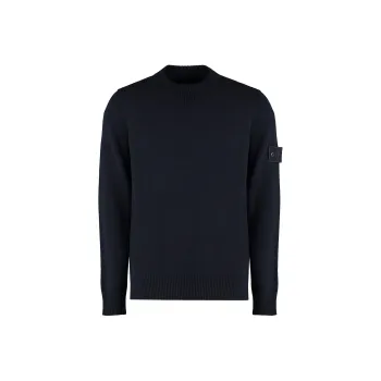 STONE ISLAND Logo Patch Crewneck Jumper