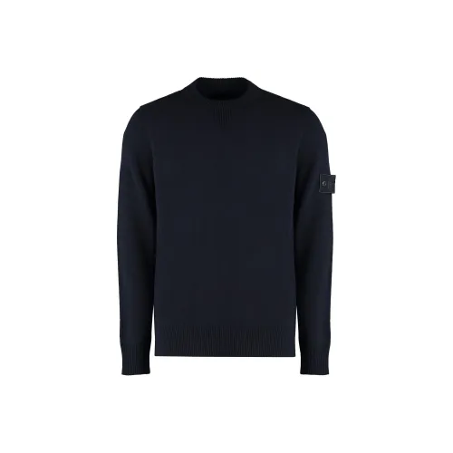 STONE ISLAND Logo Patch Crewneck Jumper