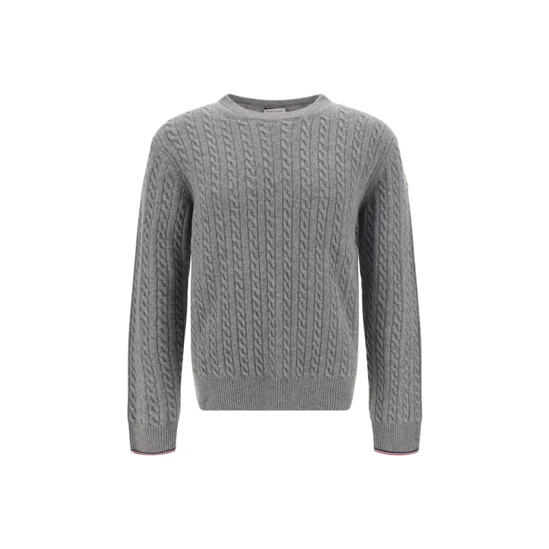 Moncler Sweaters Men Gray-0