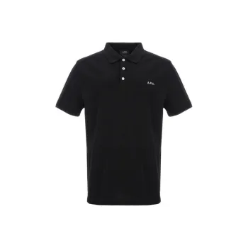 A.P.C Logo Embroidered Short Sleeved Polo Shirt