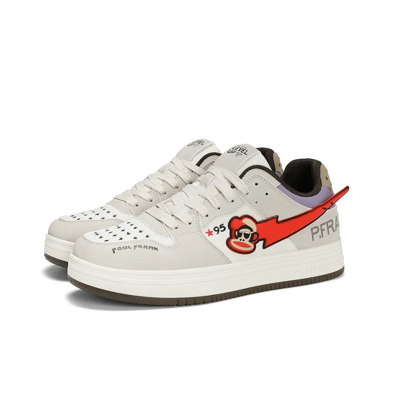 PAUL FRANK Campus Style Students Slip Resistant And Breathable Low Top Skateboard Shoes Men's-4