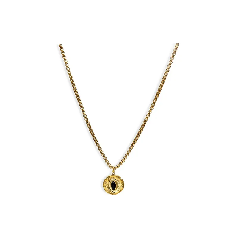 PUENTE Titanium Steel Collarbone Chain Men's-0