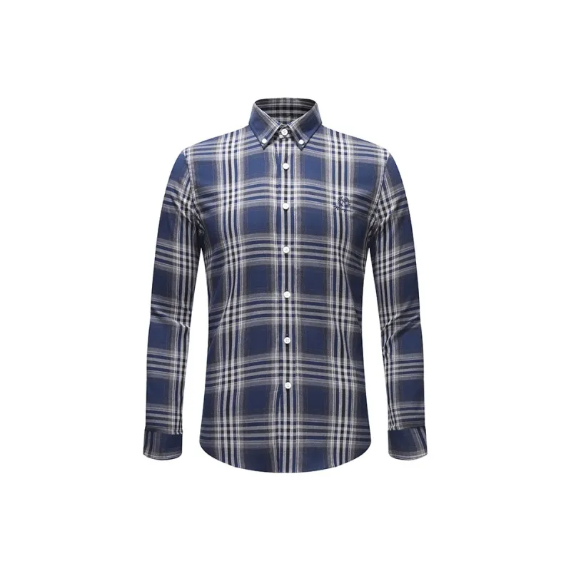 NAVIGARE Shirt Men's Dark Jewelry Blue/Gray-0