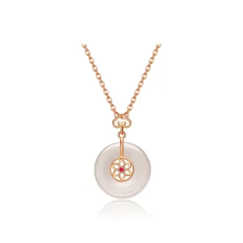CHAOHONGJI Natural Chalcedony Necklaces Women's