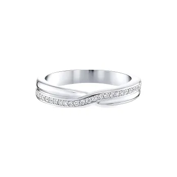 HARRY WINSTON Platinum, Diamond Rings Women's Silver
