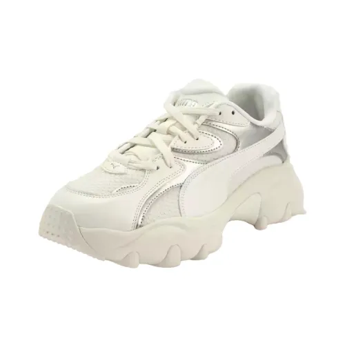 PUMA Pulsar Anti Slip Wear Resistant Low Top Casual Shoes Women's White