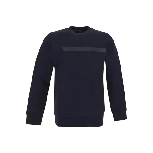 HUGO BOSS Graphic Logo Striped Sweatshirt